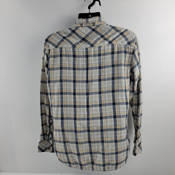 BKE Standard XL pearl snap long sleeve button down shirt Plaid 3200 - Picture 4 of 9